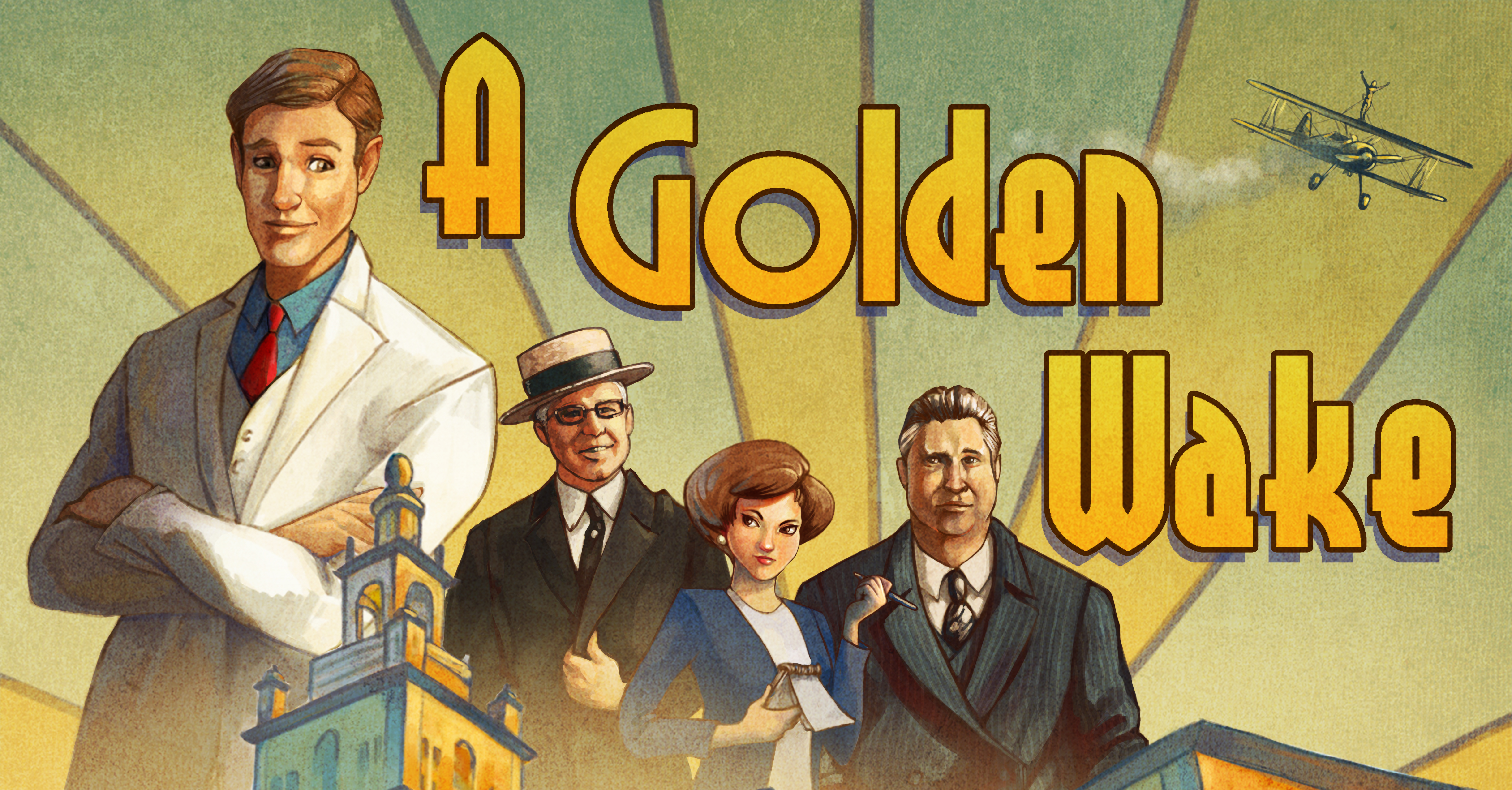 a golden wake