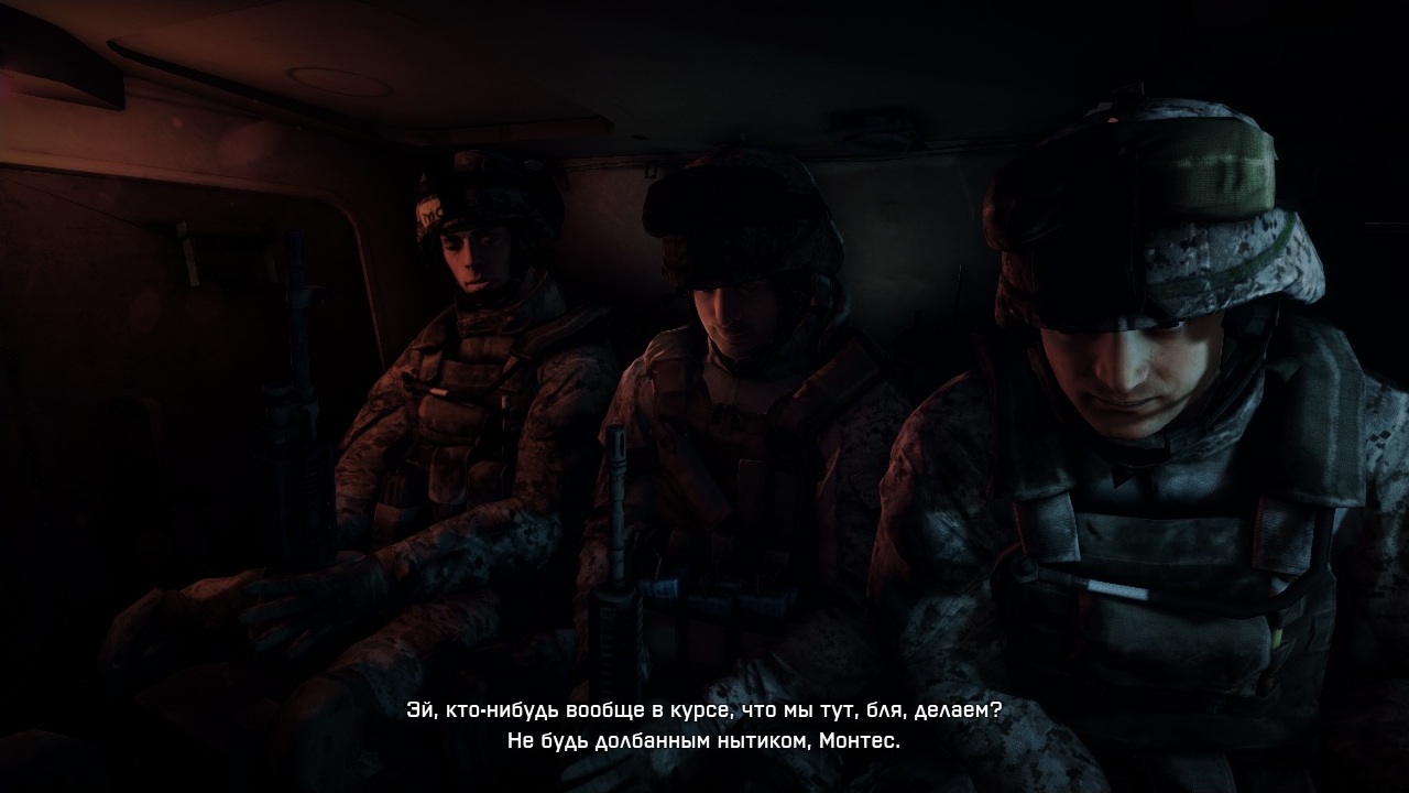Battlefield 3 - начинаем игру Актерская труппа первого акта Battlefield 3