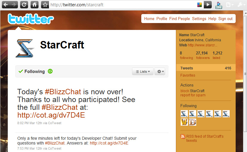 Twitter по StarCraft Twitter по StarCraft