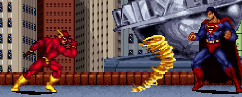 Flash vs Superman width=