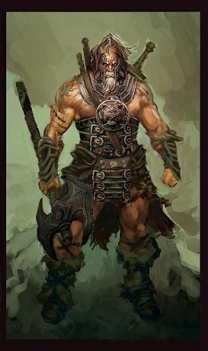 Diablo 3 art: Barbarian width=