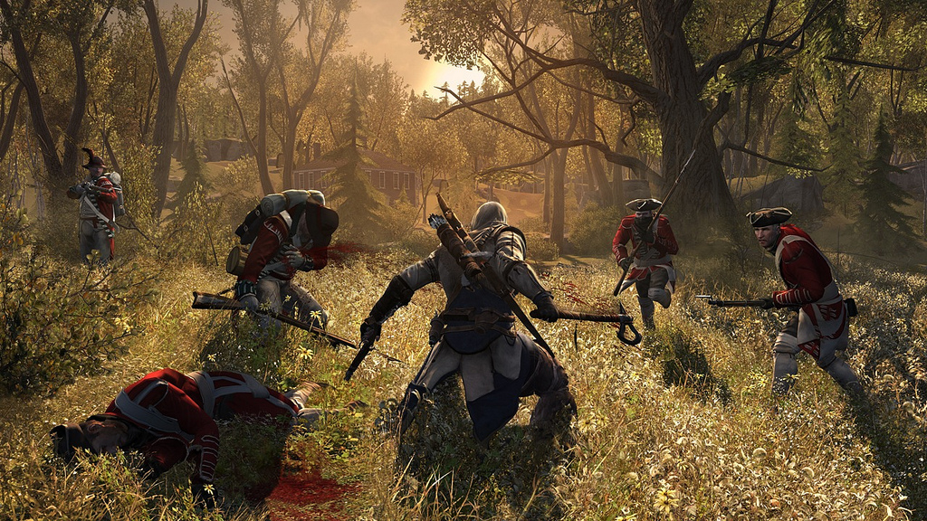 кровавые битвы в Assassin's Creed 3 width=
