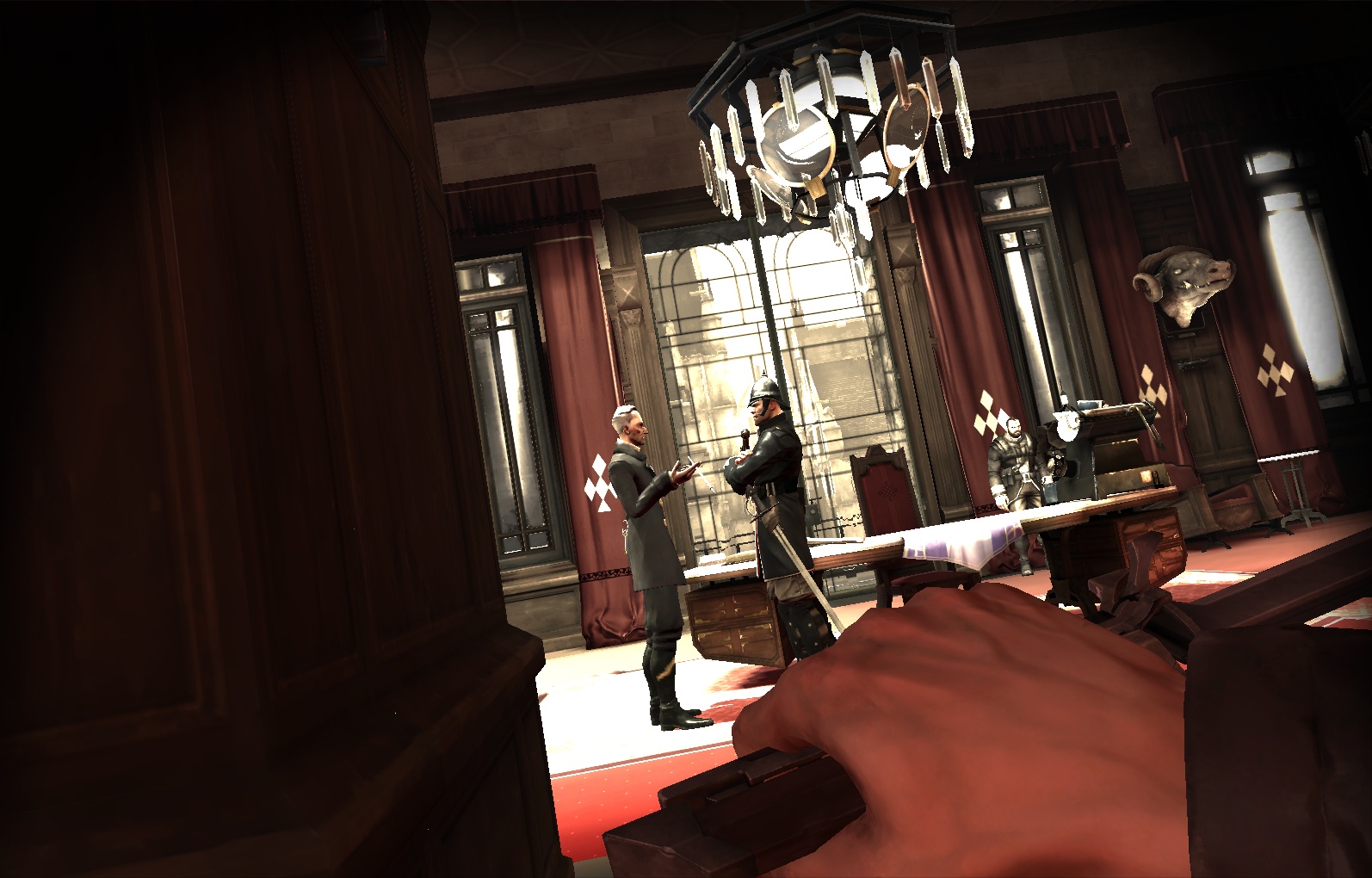 Dishonored скриншот ретро-футуристичный Лондон в Dishonored
