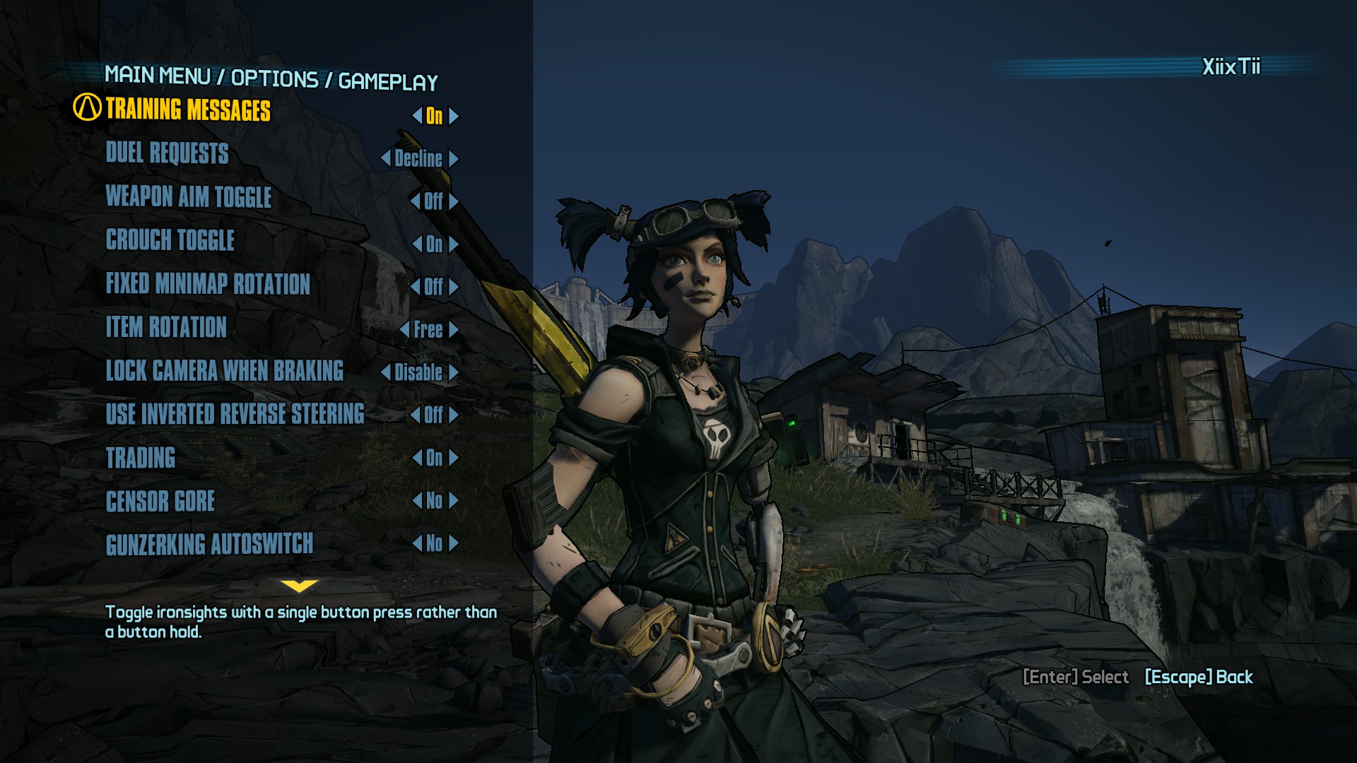 borderlands 2 gameplay options width=