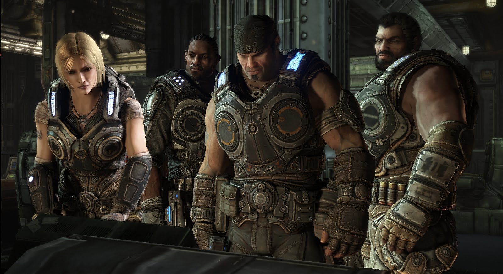 Бравая четверка морпехов Gears of War 3 width=