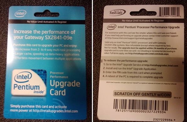 Вот как выглядит CPU Upgrade Card Вот как выглядит CPU Upgrade Card