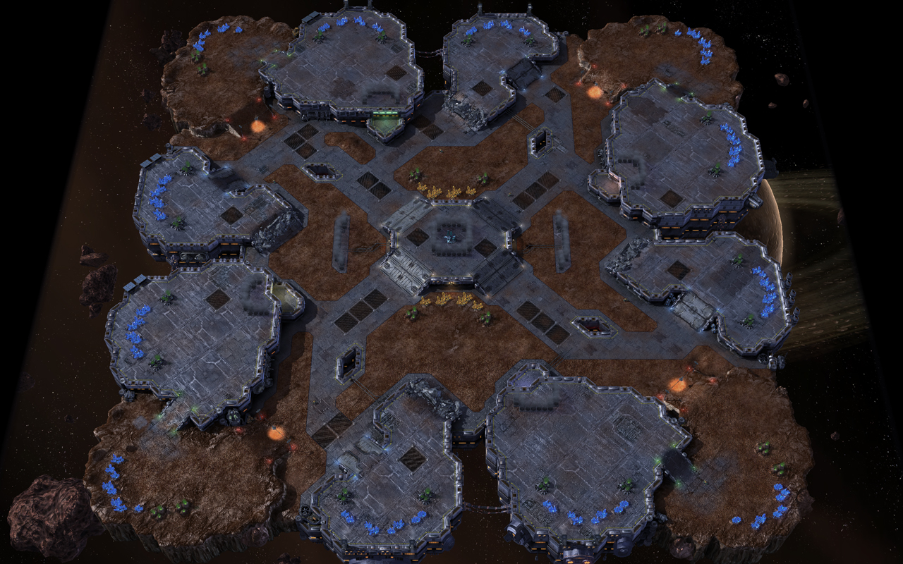 Starcraft 2 map: Macro 1 Starcraft 2 map: Macro 1