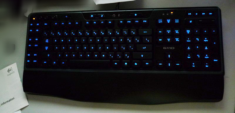 LOGITECH Gaming Keyboard G110 синяя подсветка