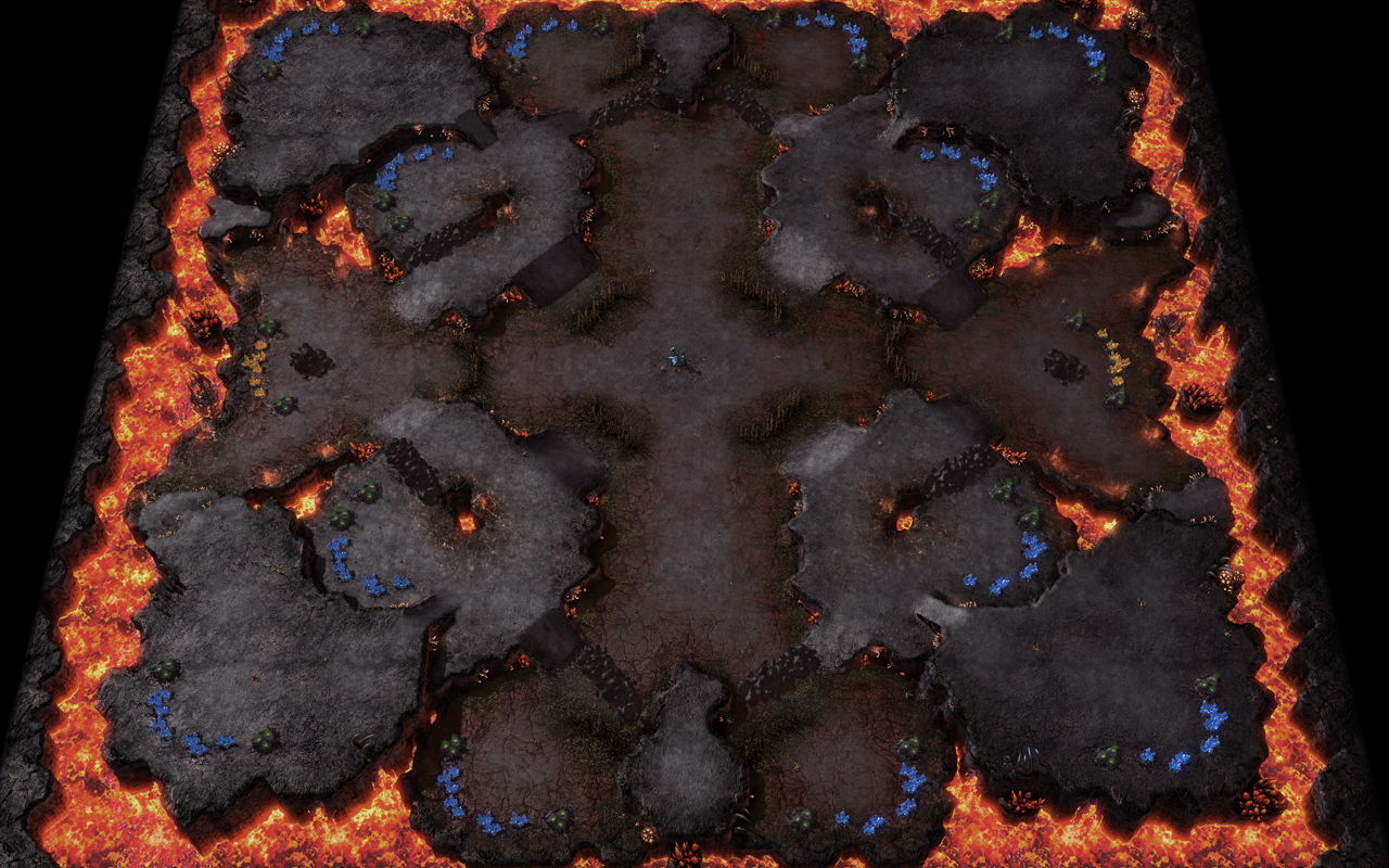 Starcraft 2 map: Normal 1 Starcraft 2 map: Normal 1