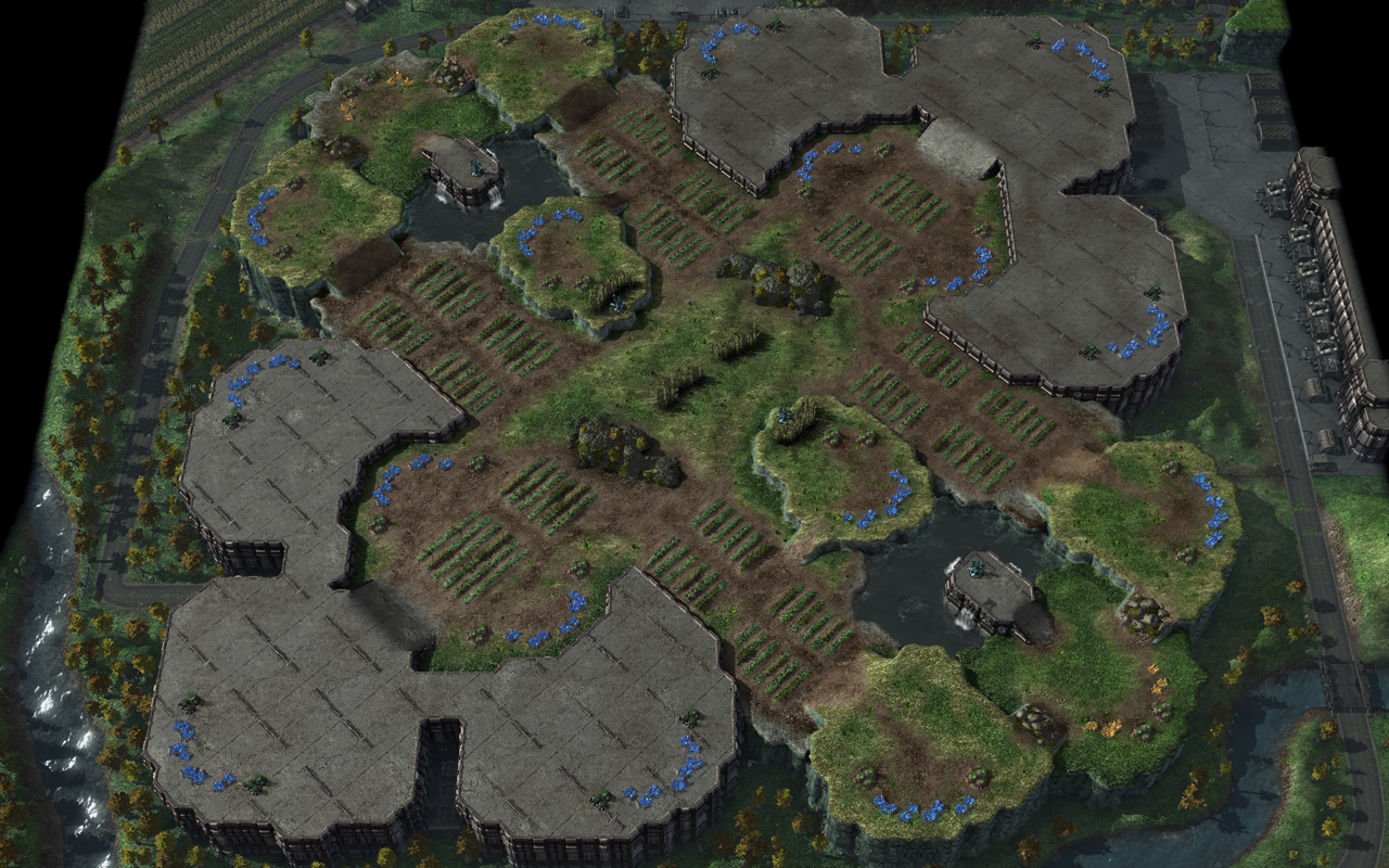 Starcraft 2 map: 3v3 1 Starcraft 2 map: 3v3 1