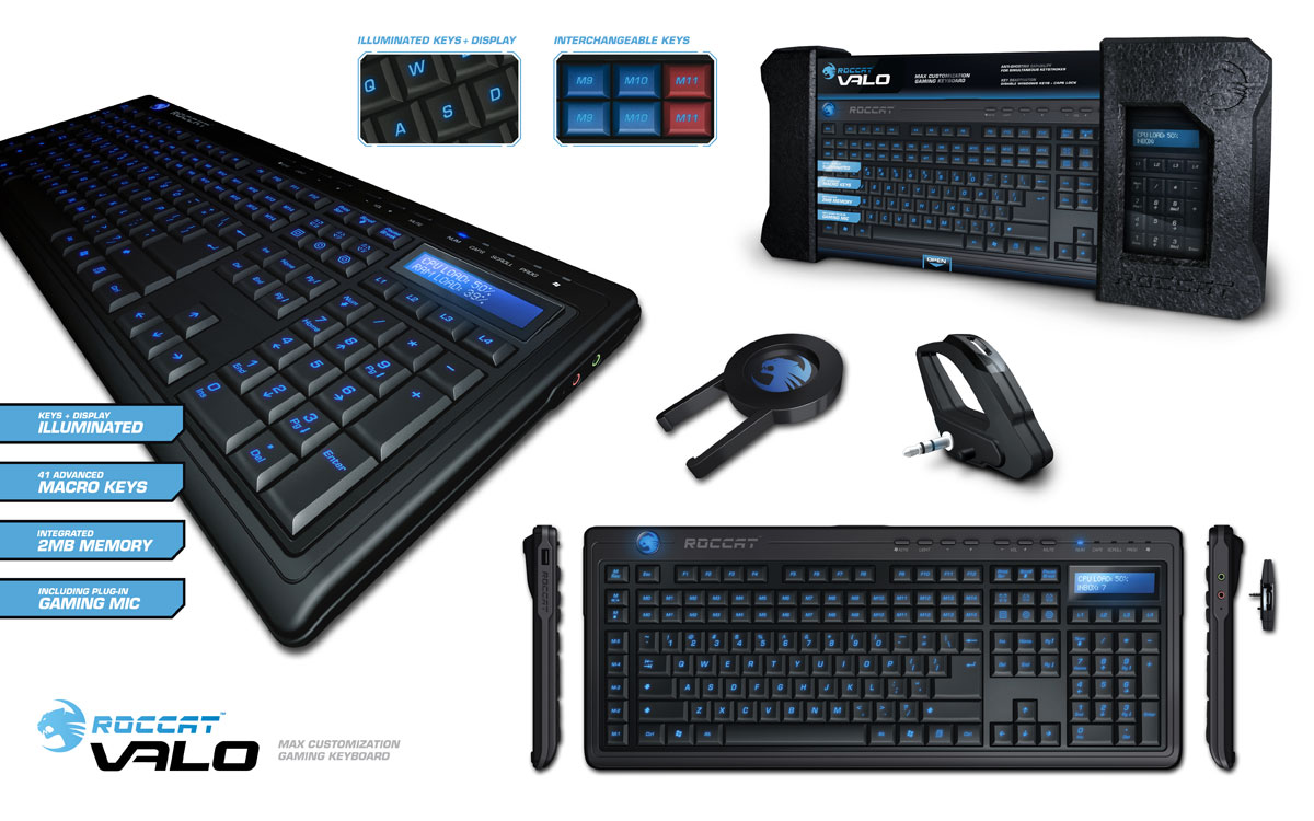 ROCCAT Valo box полный набор из коробки