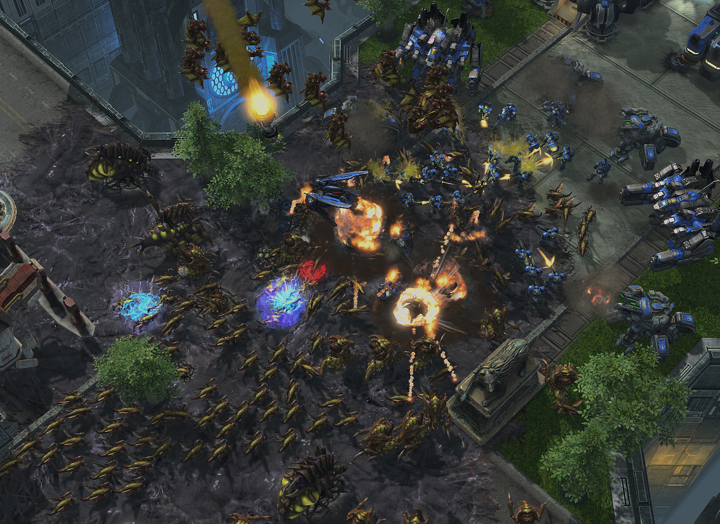 sc2: зерги против терранов width=