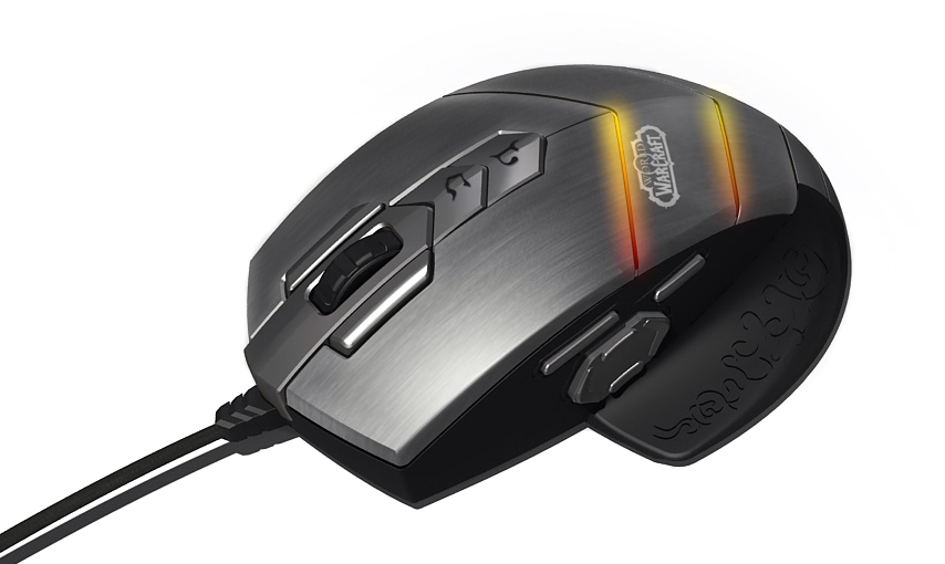 steelseries wow эксклюзив частоты работы USB- порта до 1 Ггц, разрешение сенсора до 3200 DPI