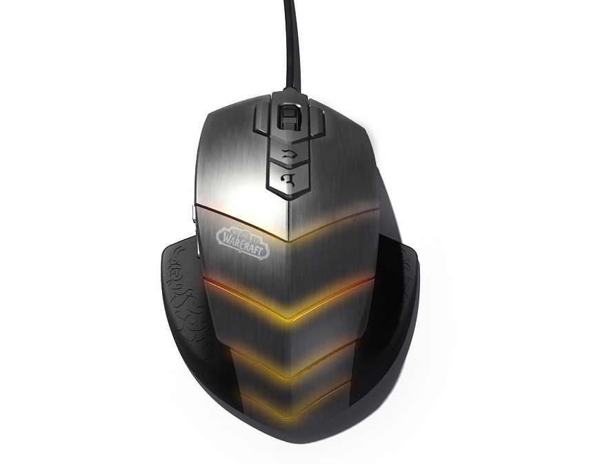 обзор SteelSeries World of WarCraft MMO Gaming Mouse Дизайн SteelSeries World of WarCraft MMO Gaming Mouse очень оригинальный