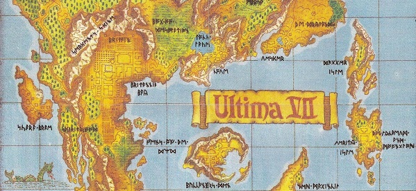 Картография: карта Ultima VII Виртуальная картография: карты и воспоминания