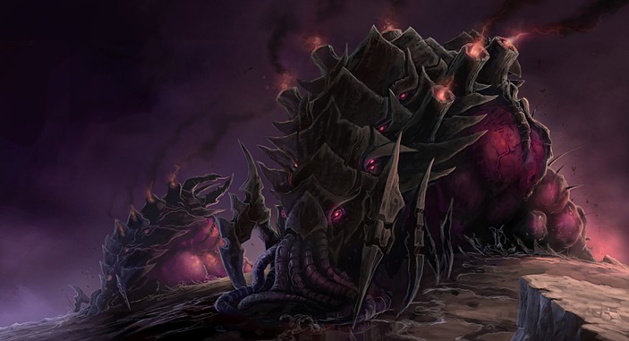Заразитель зергов Концепт арт Starcraft 2: Заразитель